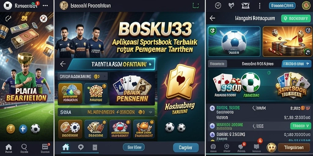 Tampilan antarmuka BOSKU33 saat melakukan taruhan olahraga.