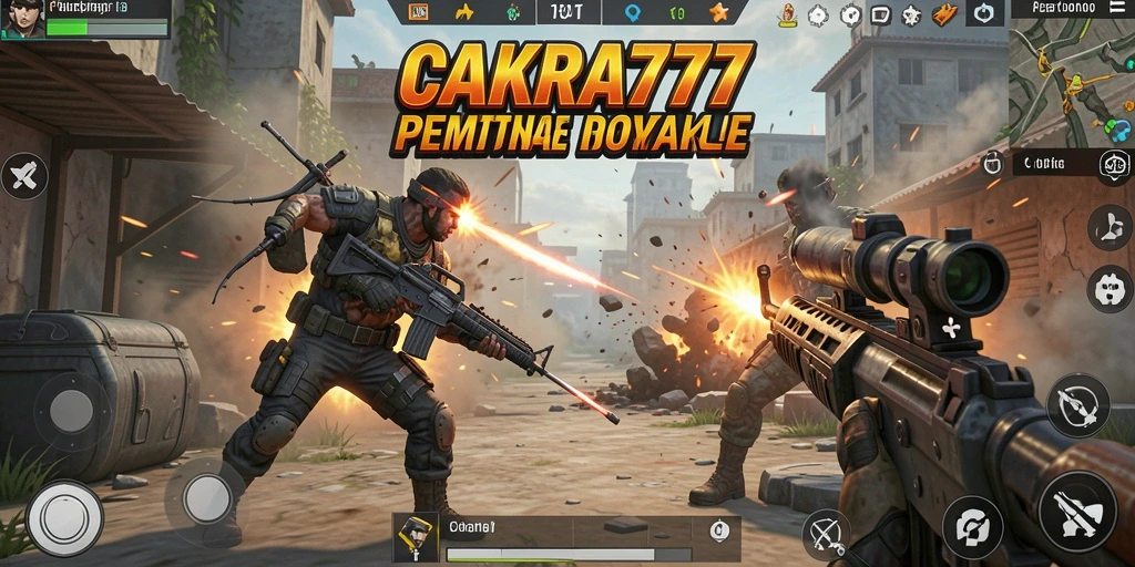 Tampilan gameplay seru di CAKRA777 Battle Royale.