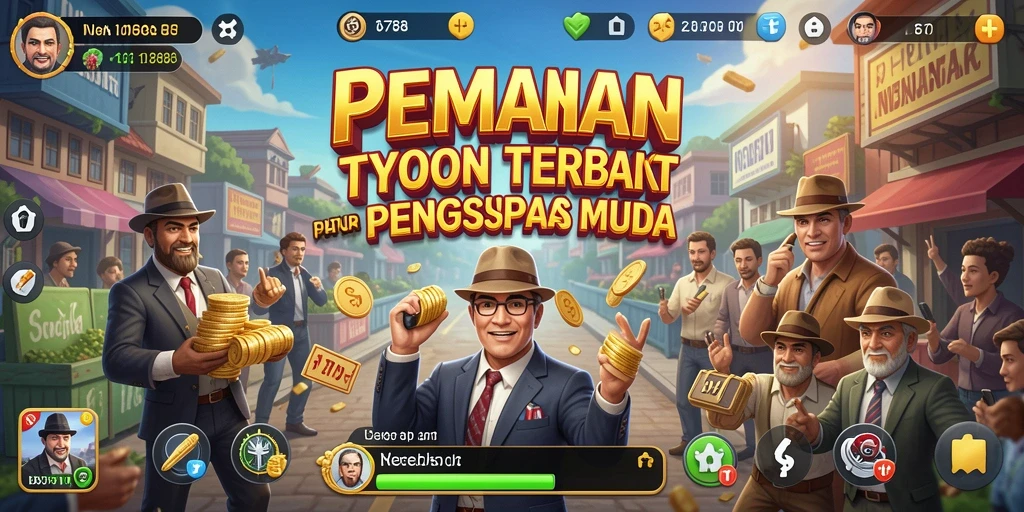 Tampilan gameplay Tycoon yang penuh warna dan menarik.