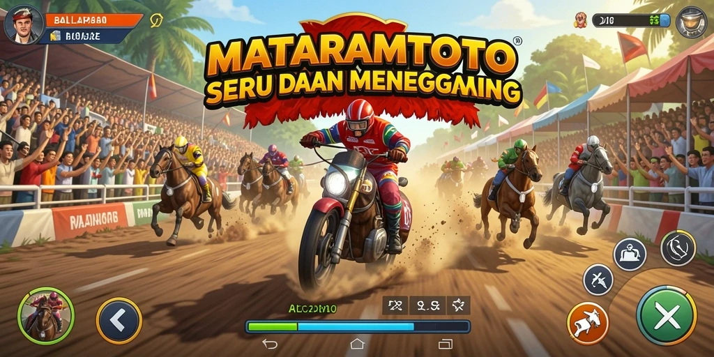 Gameplay balap intens dan seru di MATARAMTOTO.