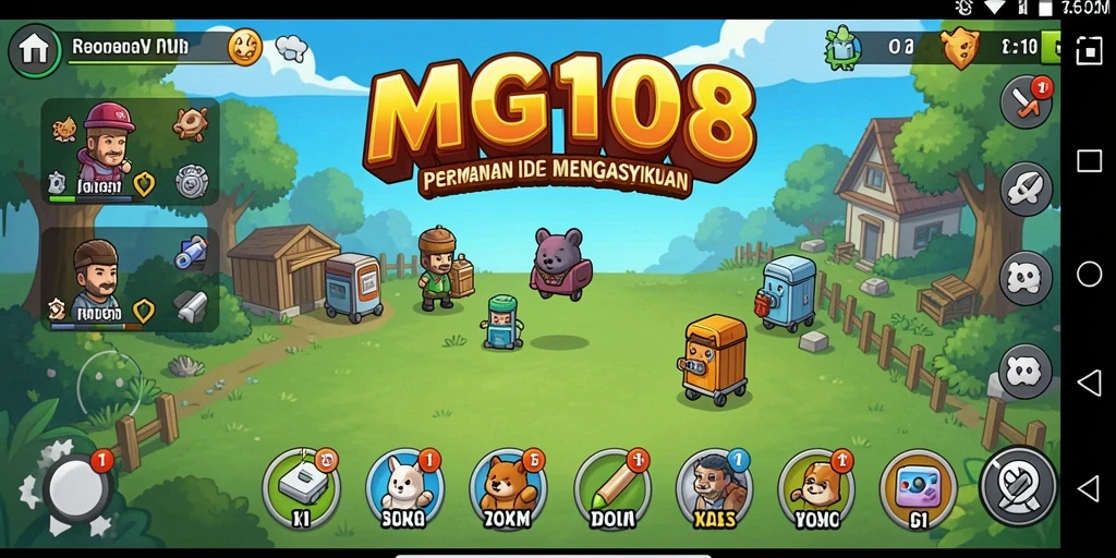 Gameplay menawan MG108 yang menarik dan adiktif.