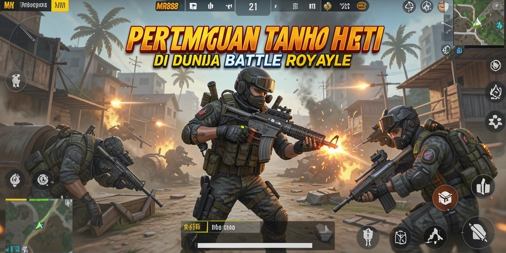 Tangkapan layar gameplay mendebarkan dari MR888 dengan pertempuran taktis.