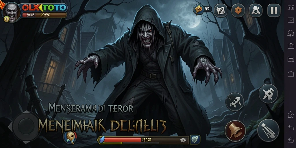 Gameplay OLXTOTO menunjukkan momen menegangkan dan seram yang mendebarkan.