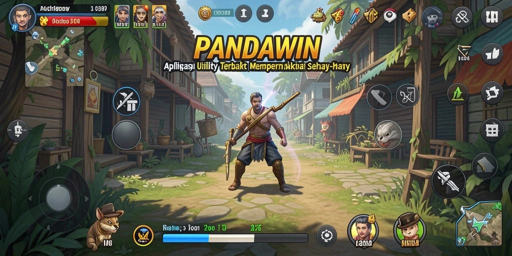 Tampilan antarmuka intuitif PANDAWIN yang memudahkan pengguna.