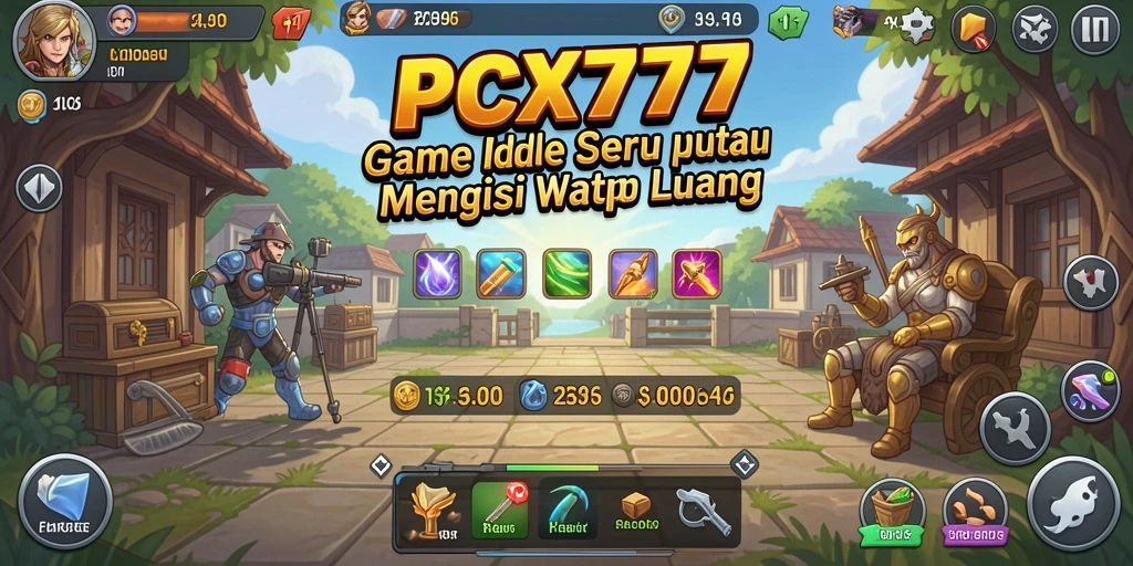 Tampilan gameplay PCX777 yang menarik dalam mode Idle.