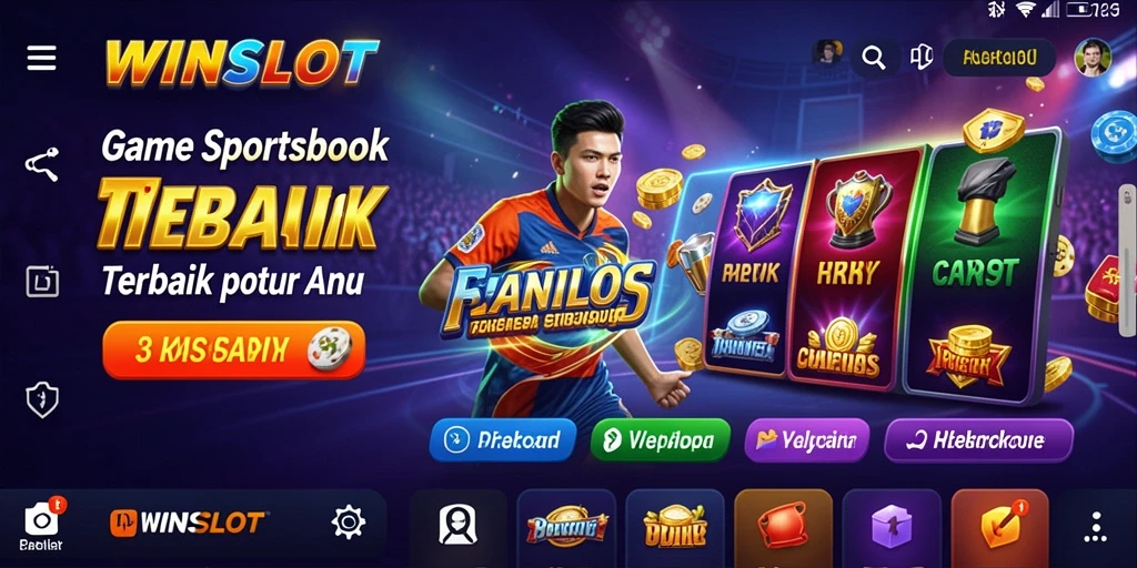 Tampilan antarmuka WINSLOT yang menarik saat bermain taruhan olahraga.