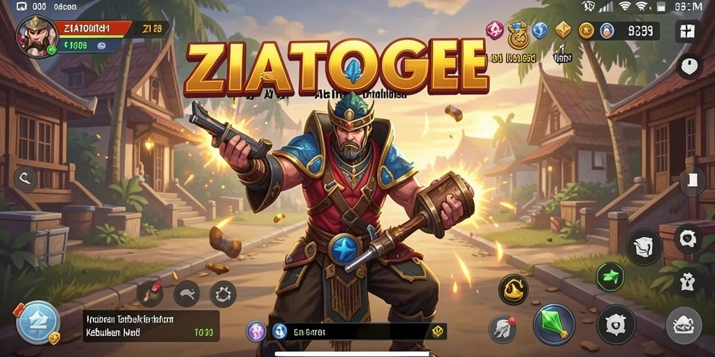 Tampilan antarmuka ZIATOGEL yang ramah pengguna.
